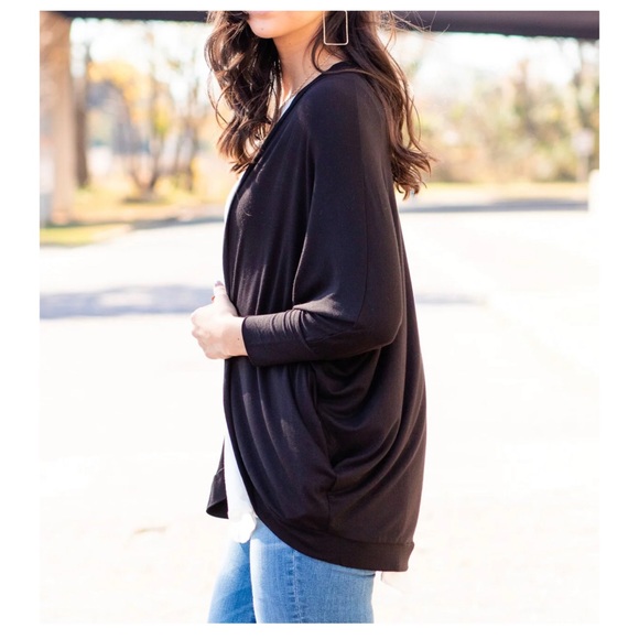 Boho chic oversized Knit Open Cardigan - Picture 4 of 4